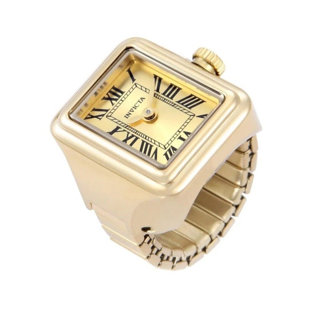 Invicta Mini Angel Women's Ring Watch - 18mm, Gold (49895) $199 MSRP-NEW IN BOX